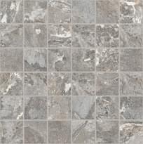 Плитка Florim Onyx And More Silver Porphyry Mosaico 9 mm 30x30 см, поверхность матовая, рельефная