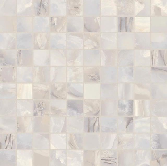 Плитка Florim Onyx And More White Onyx Satin Mosaico 30x30 см, поверхность полуматовая