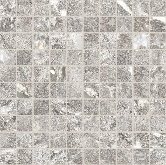 Плитка Florim Onyx And More White Porphyry Mosaico 30x30 см, поверхность матовая, рельефная