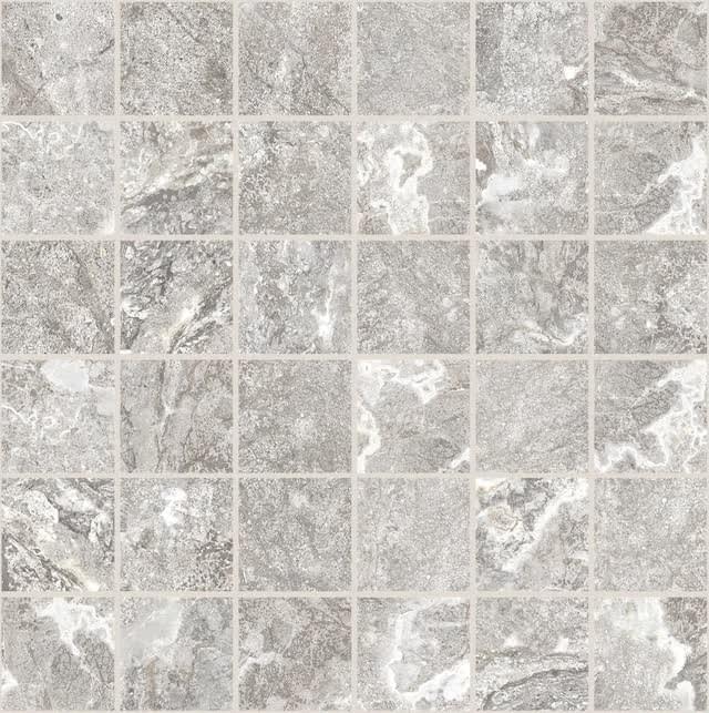 Плитка Florim Onyx And More White Porphyry Mosaico 9 mm 30x30 см, поверхность матовая, рельефная
