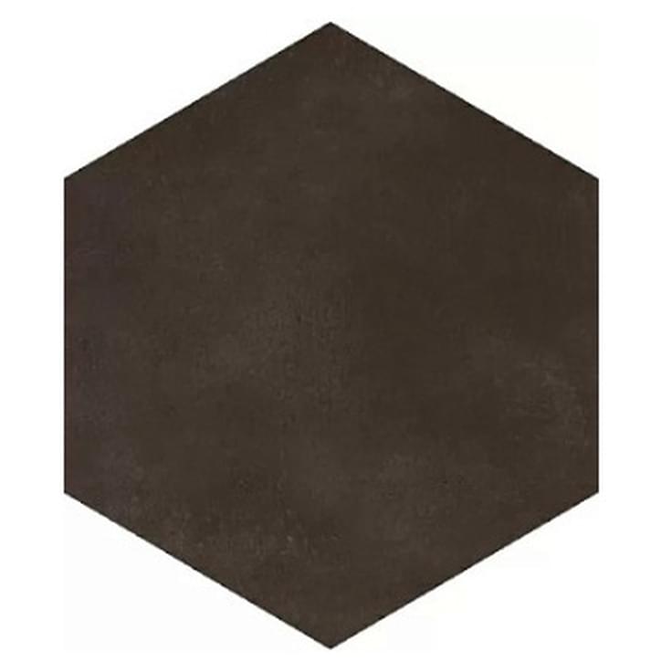 Плитка Florim Sensi Terre By Thun Carbone Matte Esagono 20x22 см, поверхность матовая