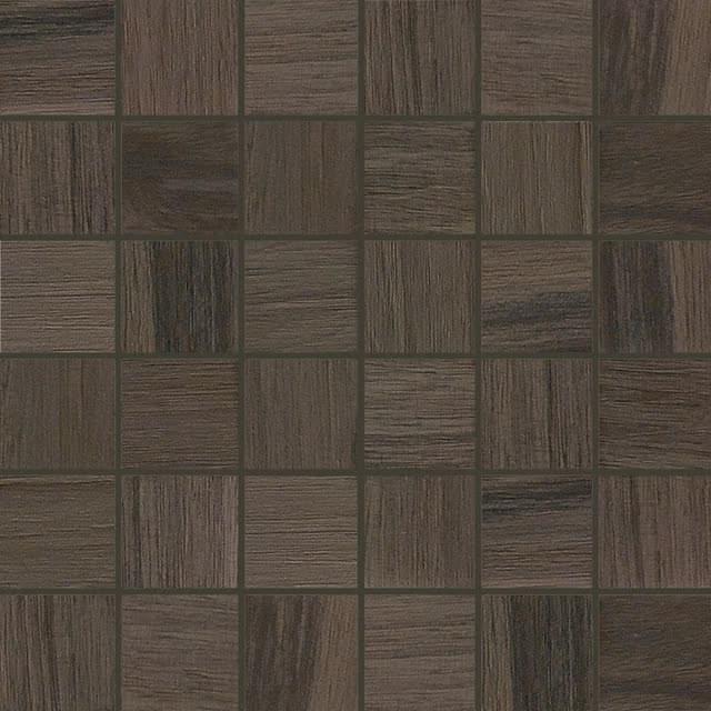 Плитка Florim Wooden Tile Wooden Brown Mosaico Naturale 30x30 см, поверхность матовая