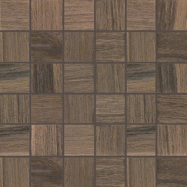 Плитка Florim Wooden Tile Wooden Wannut Mosaico Naturale 30x30 см, поверхность матовая