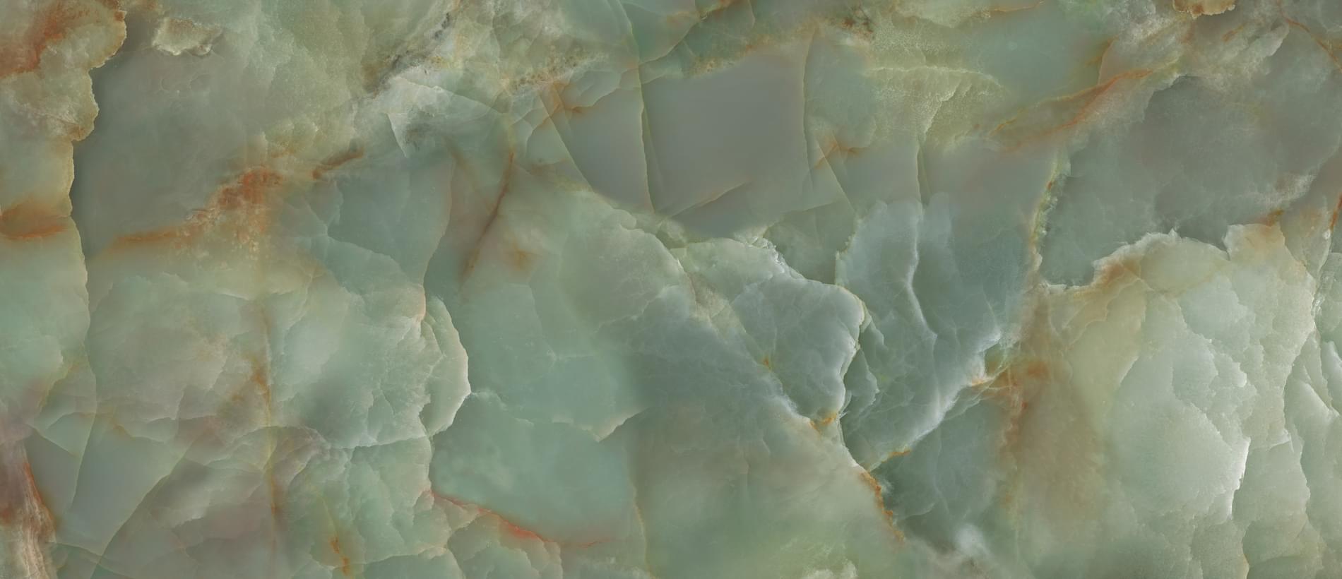 Плитка Fondovalle Infinito 2.0 Onyx Green Crystal Polished 120x278 см, поверхность полуматовая