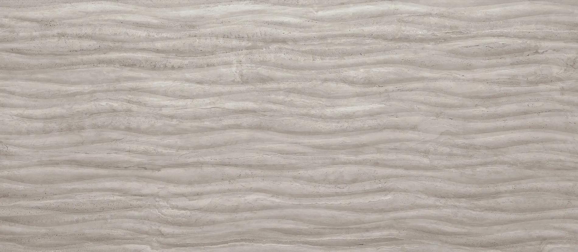 Плитка Fondovalle Royal Travertino Griseo Wavy 60x120 см, поверхность матовая