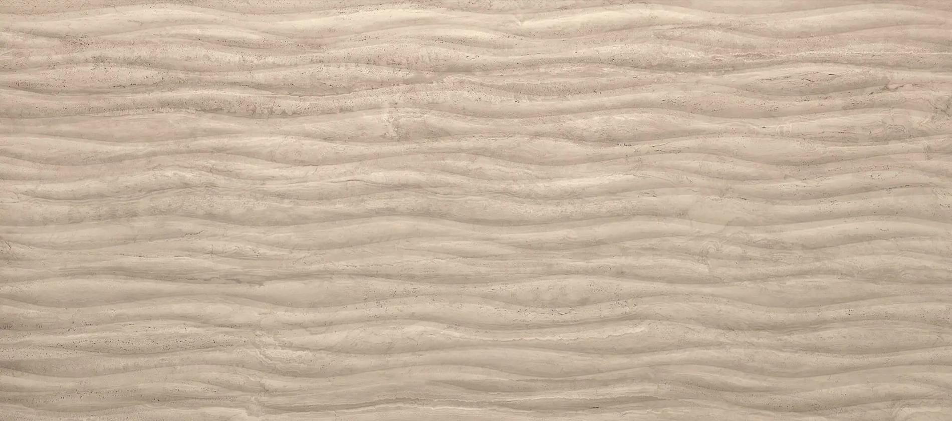 Плитка Fondovalle Royal Travertino Navona Wavy 60x120 см, поверхность матовая