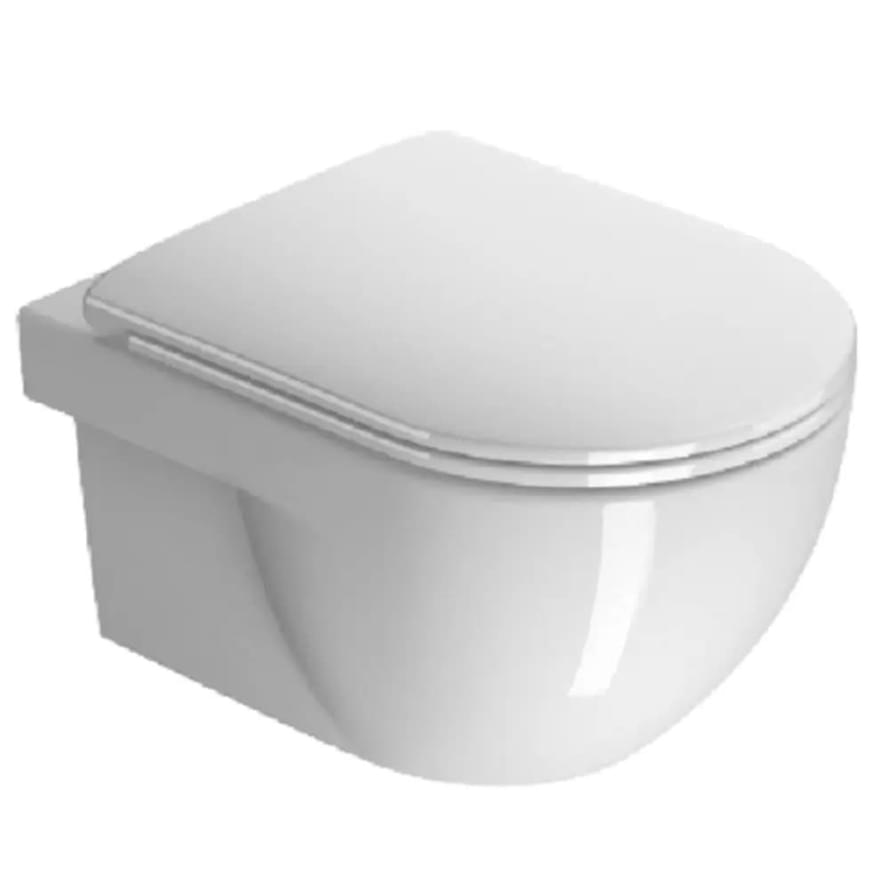 Плитка GSI City Унитаз подвесной CITY Swirlflush без сиденья белый  поверхность глянец