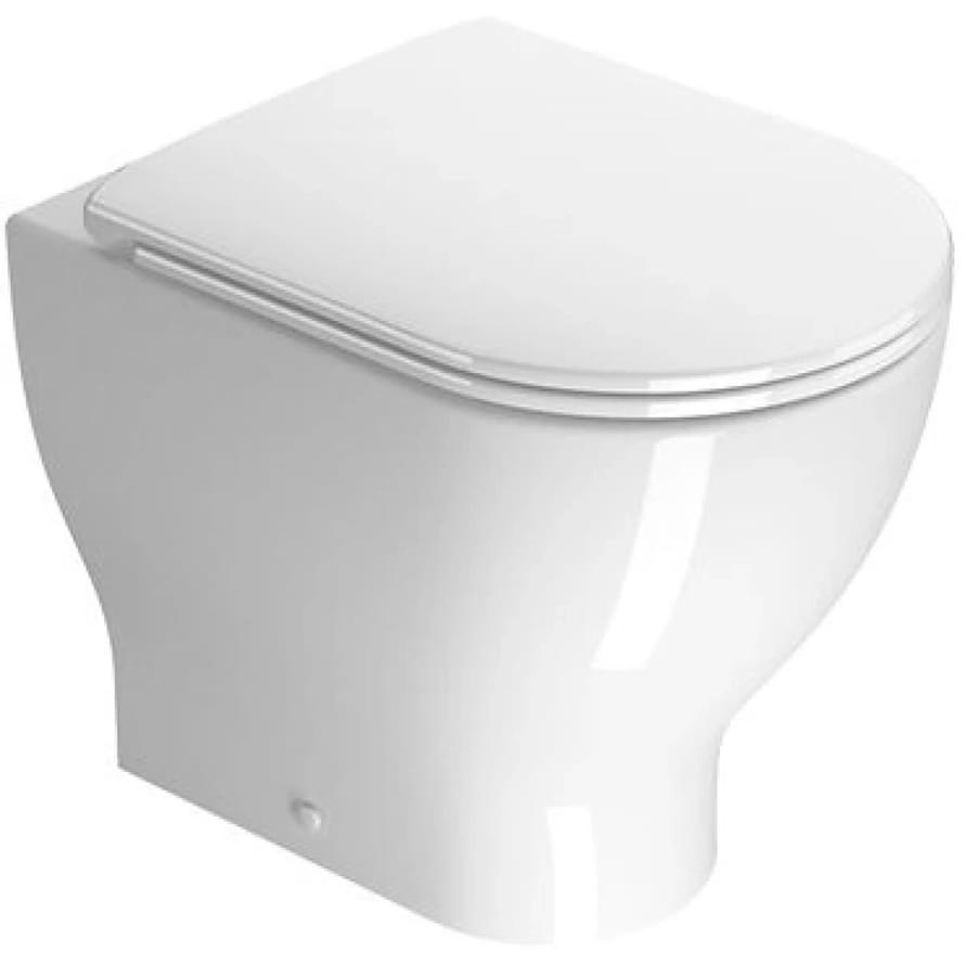 Плитка GSI City Унитаз приставной CITY Swirlflush без сиденья белый  поверхность глянец