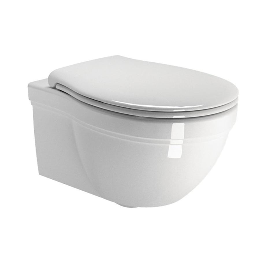 Плитка GSI Classic Унитаз подвесной CLASSIC с крепежом без сиденья белый  поверхность глянец