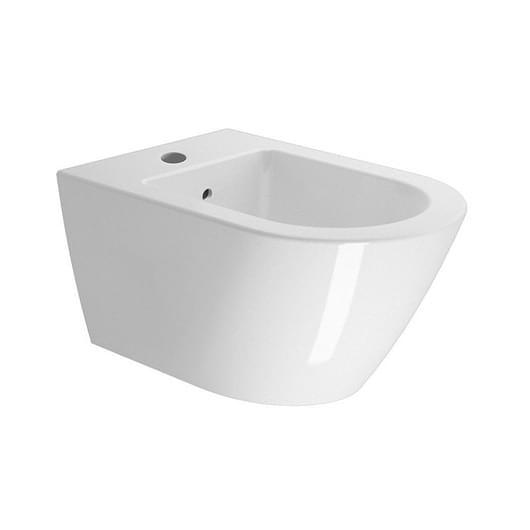 Плитка GSI Kube X Биде KUBE X подвесное с крепежом белый  поверхность глянец