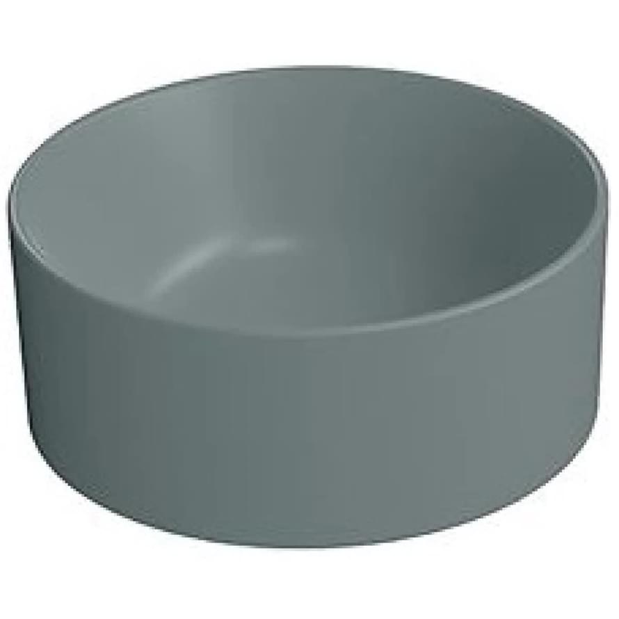 Плитка GSI Kube X Раковина накладная KUBE X круглая 320x320x120 мм зеленый матовый  поверхность матовая