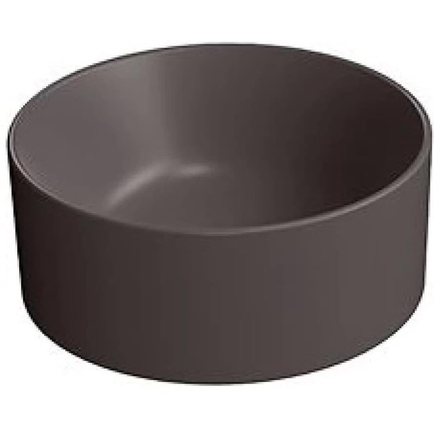 Плитка GSI Kube X Раковина накладная KUBE X круглая 320x320x120 мм коричневый матовый  поверхность матовая