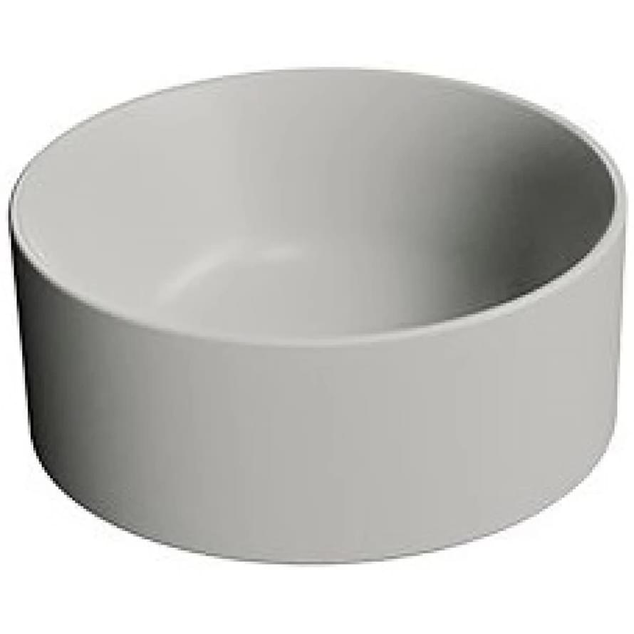 Плитка GSI Kube X Раковина накладная KUBE X круглая 320x320x120 мм серый матовый  поверхность матовая