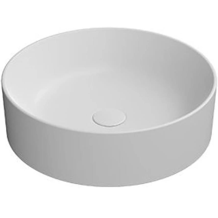 Плитка GSI Kube X Раковина накладная KUBE X круглая 450x450x130 мм белый матовый  поверхность матовая
