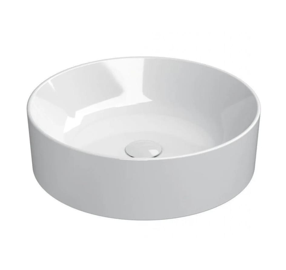 Плитка GSI Kube X Раковина накладная KUBE X круглая 450x450x130 мм белый  поверхность глянец
