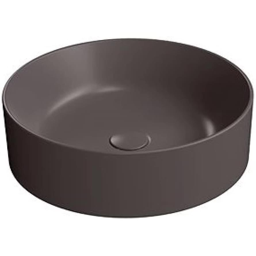 Плитка GSI Kube X Раковина накладная KUBE X круглая 450x450x130 мм коричневый матовый  поверхность матовая