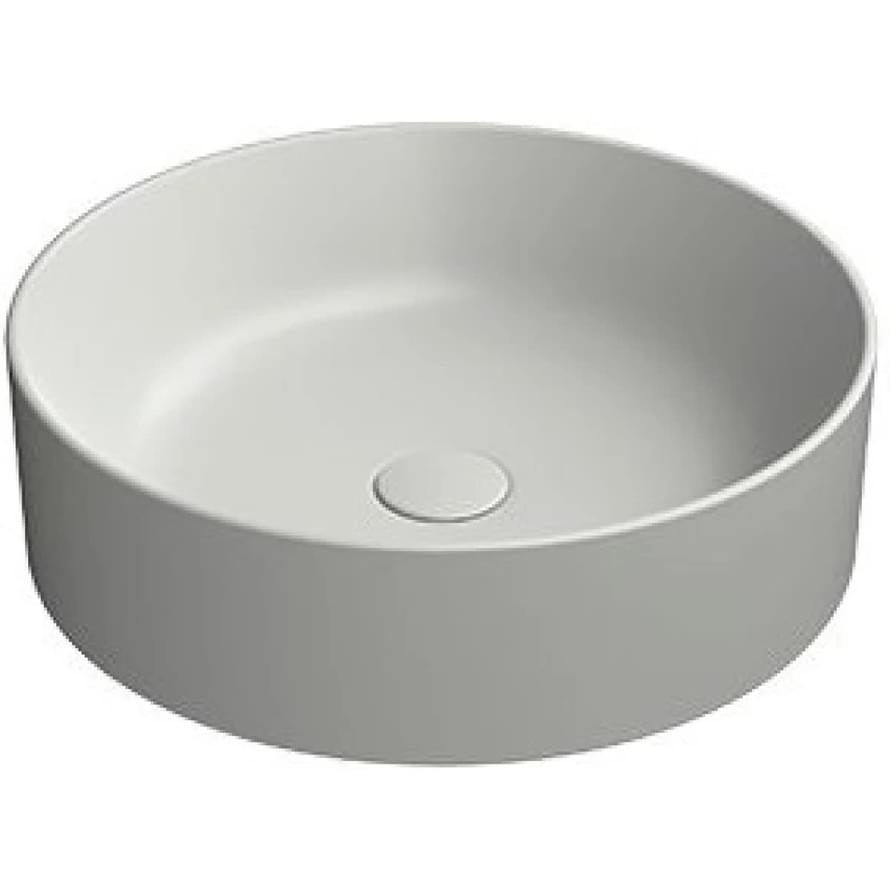 Плитка GSI Kube X Раковина накладная KUBE X круглая 450x450x130 мм серый матовый  поверхность матовая