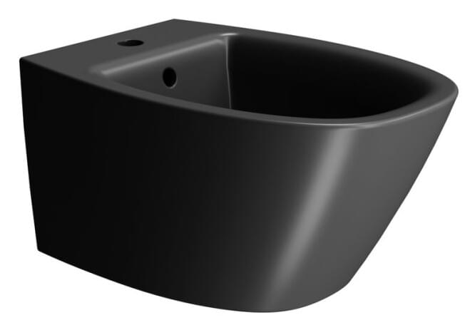 Плитка GSI Modo Биде подвесное MODO+ с креплением черный матовый  поверхность матовая