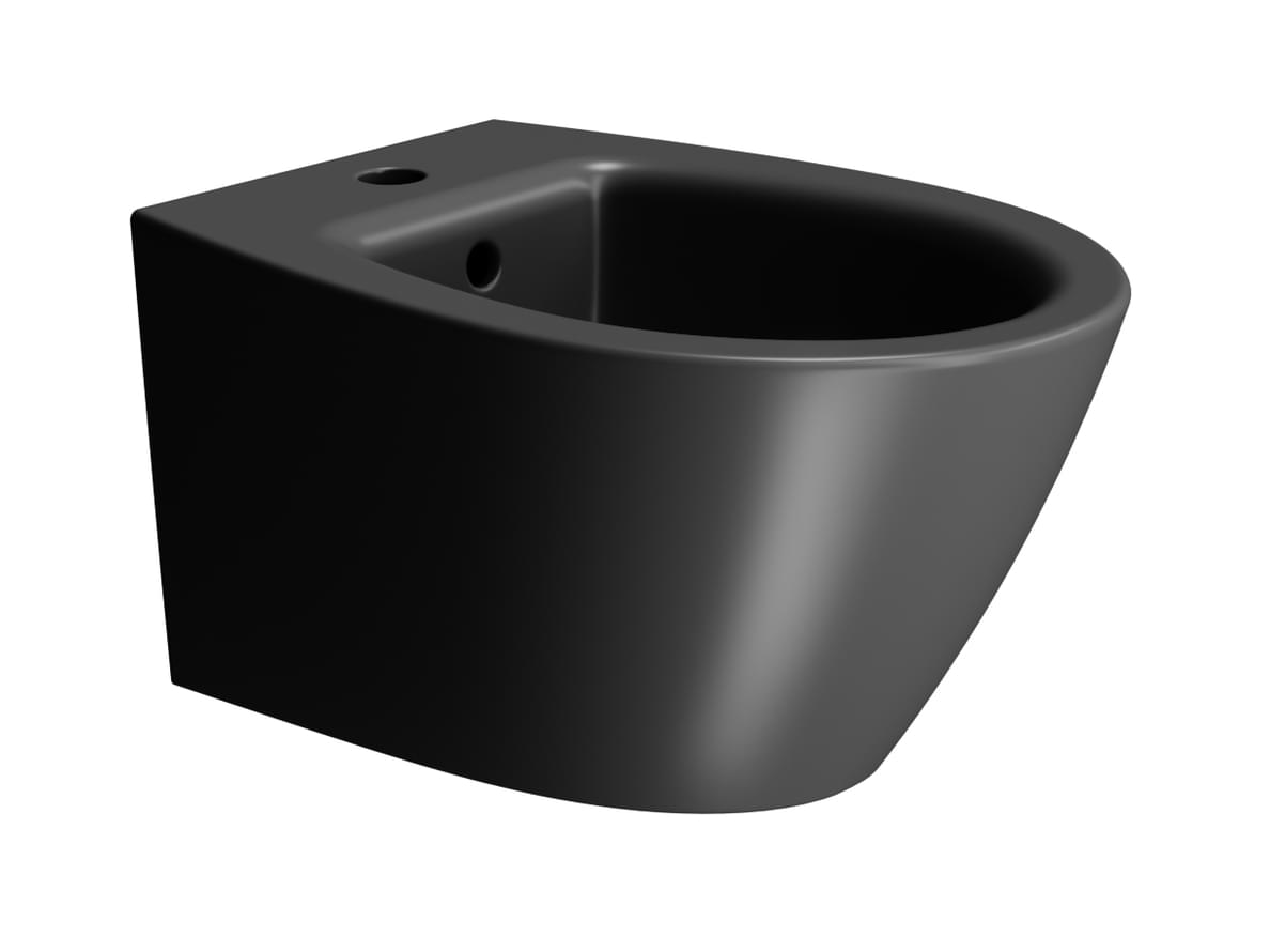 Плитка GSI Modo Биде подвесное MODO с креплением черный матовый  поверхность матовая