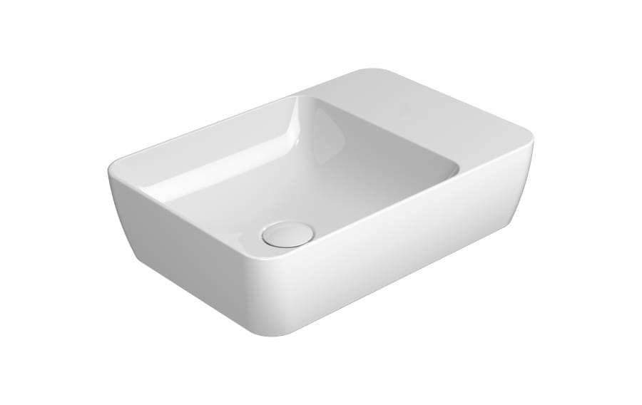 Плитка GSI Modo Раковина накладная MODO 500x350x130 мм белый  поверхность глянец, рельефная