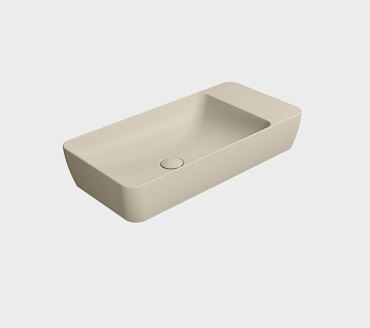 Плитка GSI Modo Раковина накладная MODO 700x350x130 мм бежевый матовый  поверхность матовая, рельефная