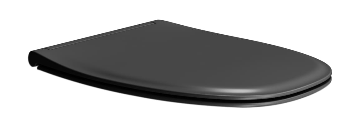 Плитка GSI Modo Сиденье для унитаза MODO+ с крышкой Soft Close черный матовый  поверхность матовая