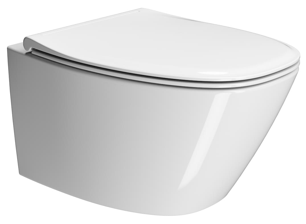 Плитка GSI Modo Унитаз подвесной MODO+ Swirlflush с креплением без сиденья белый  поверхность глянец