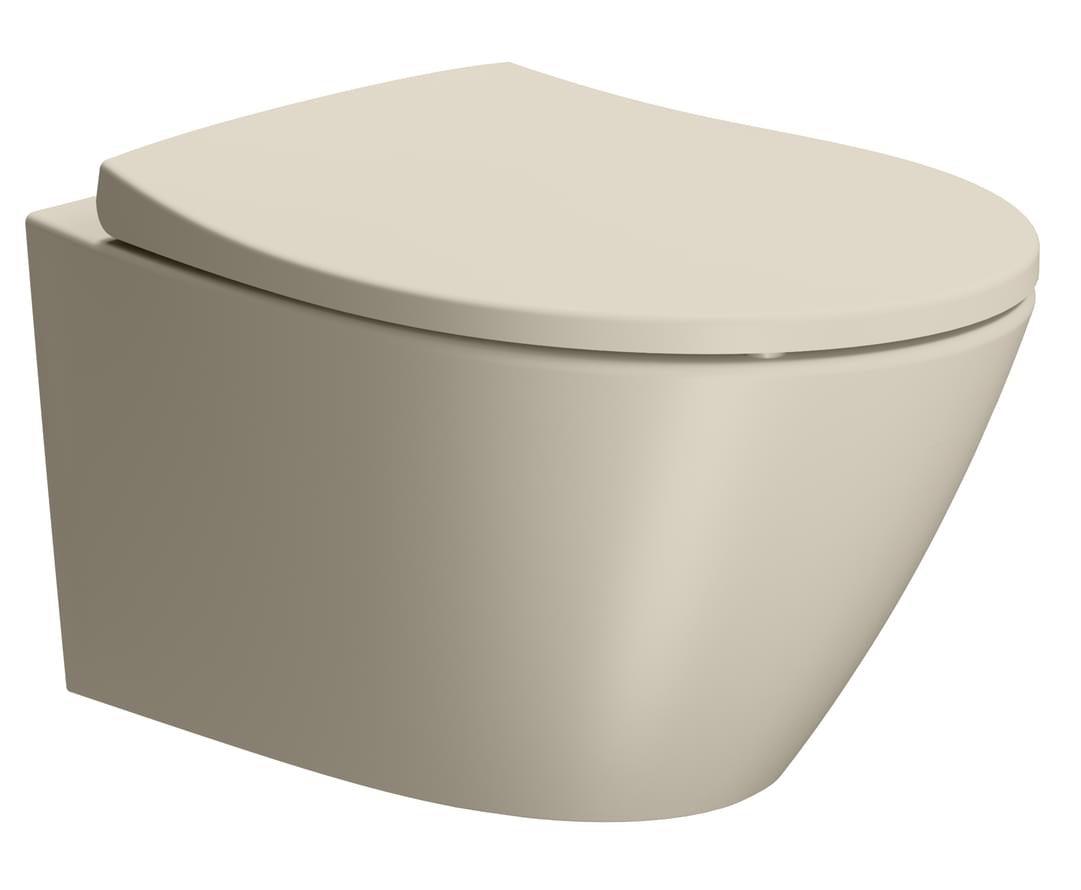 Плитка GSI Modo Унитаз подвесной MODO Swirlflush с креплением без сиденья бежевый матовый  поверхность матовая