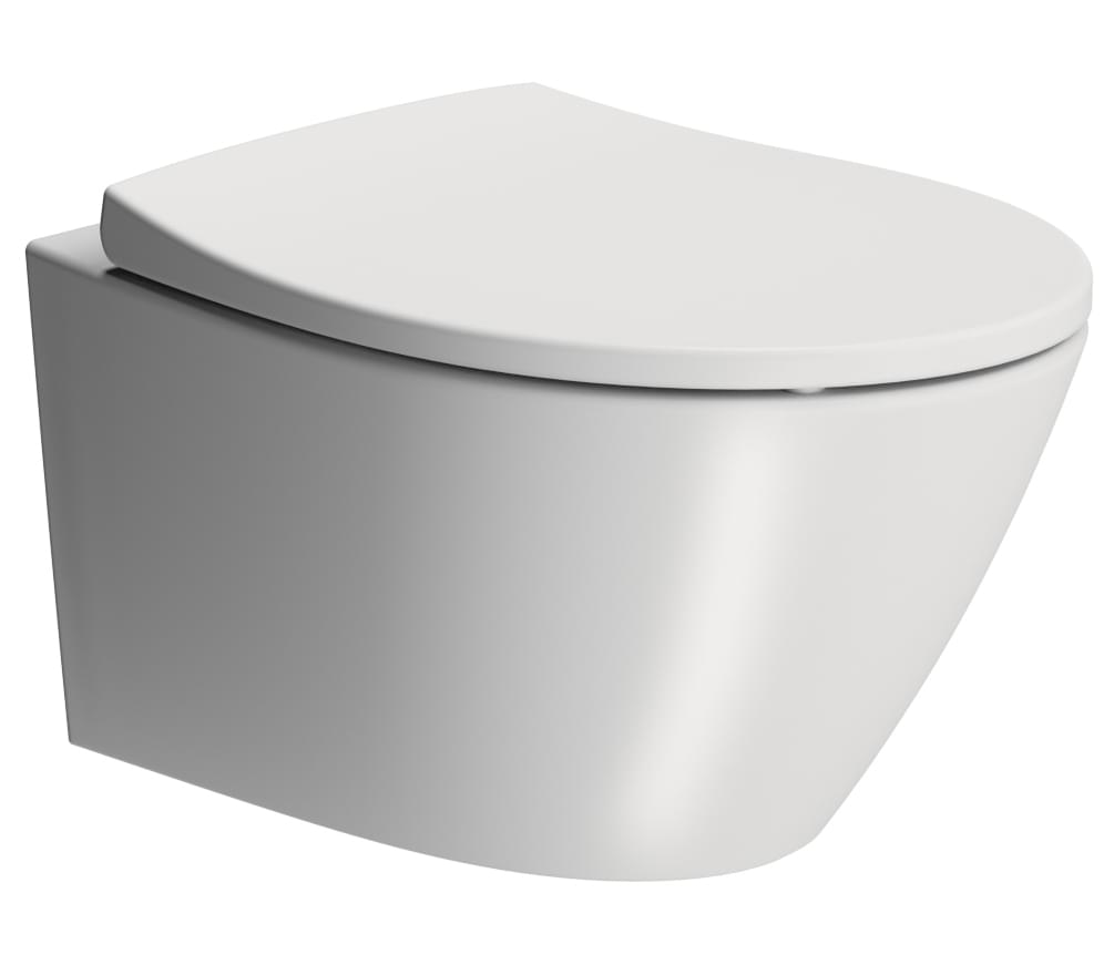 Плитка GSI Modo Унитаз подвесной MODO Swirlflush с креплением без сиденья белый матовый  поверхность матовая