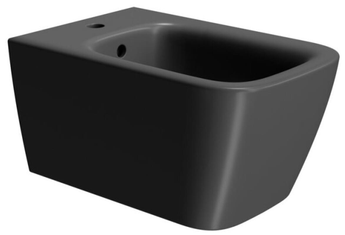 Плитка GSI Nubes Биде подвесное NUBES с креплением черный матовый  поверхность матовая