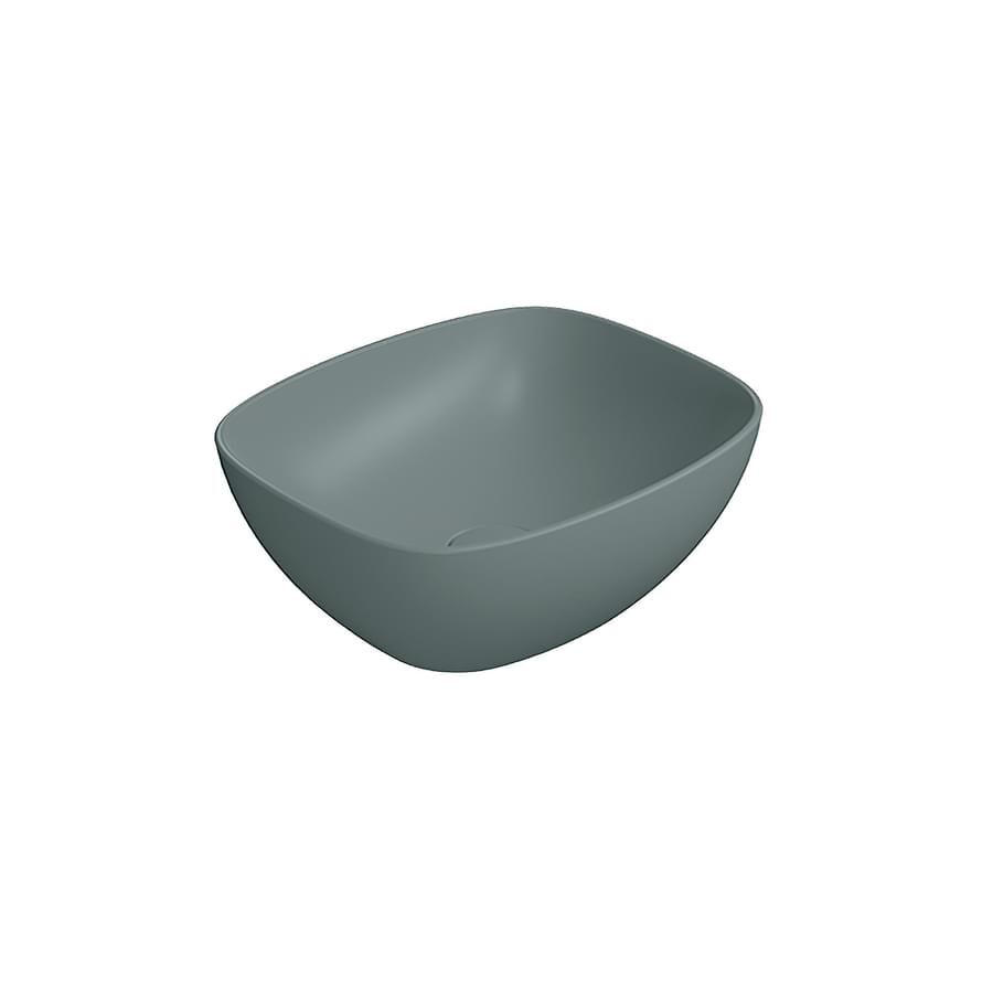 Плитка GSI Nubes Раковина накладная NUBES 400x350x160 мм зеленый матовый  поверхность матовая