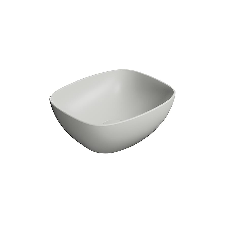 Плитка GSI Nubes Раковина накладная NUBES 400x350x160 мм серый матовый  поверхность матовая