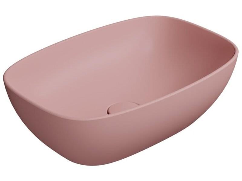 Плитка GSI Nubes Раковина накладная NUBES 500x350x160 мм розовый матовый  поверхность матовая