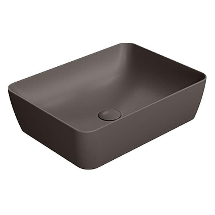 Плитка GSI Nubes Раковина накладная NUBES 500x380x140 мм коричневый матовый  поверхность матовая