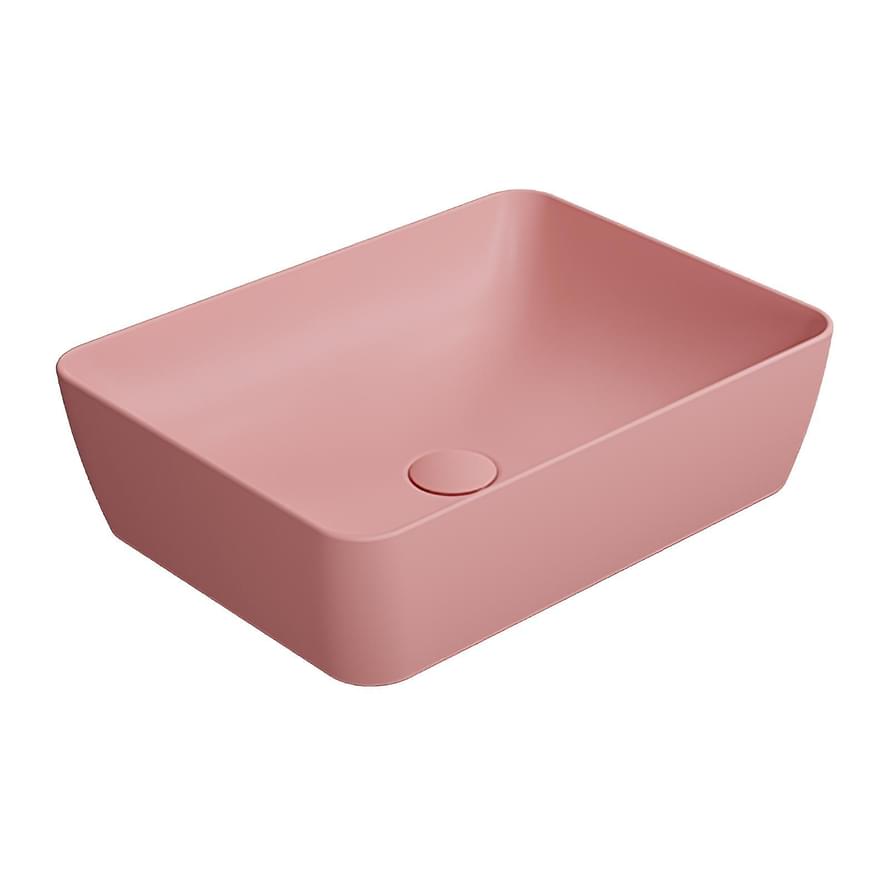 Плитка GSI Nubes Раковина накладная NUBES 500x380x140 мм розовый матовый  поверхность матовая