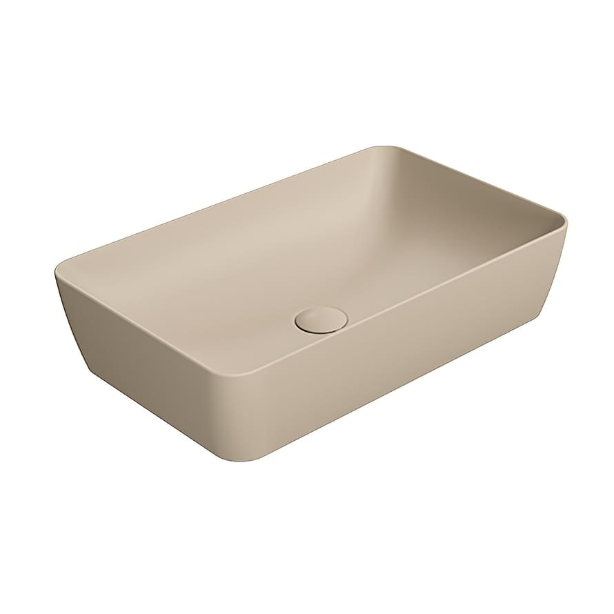 Плитка GSI Nubes Раковина накладная NUBES 600x380x140 мм бежевый матовый  поверхность матовая