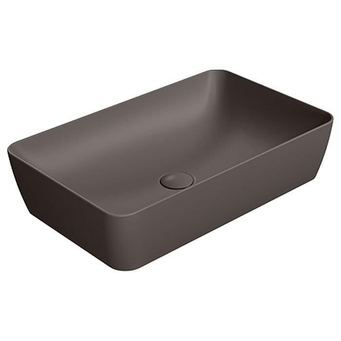 Плитка GSI Nubes Раковина накладная NUBES 600x380x140 мм коричневый матовый  поверхность матовая