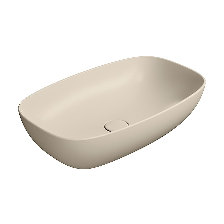 Плитка GSI Nubes Раковина накладная NUBES 600x380x160 мм бежевый матовый  поверхность матовая