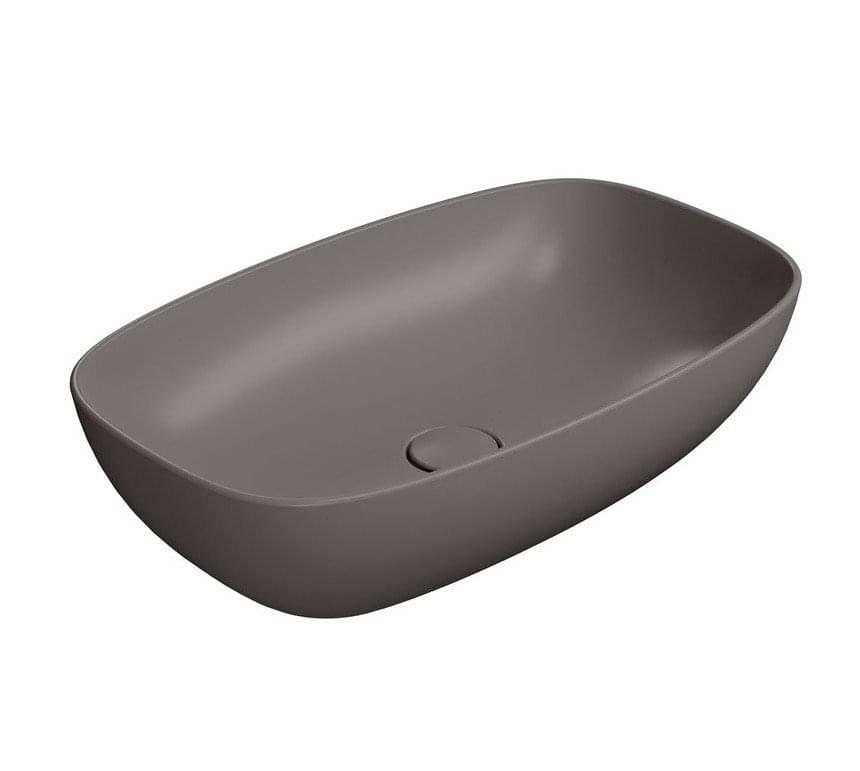 Плитка GSI Nubes Раковина накладная NUBES 600x380x160 мм коричневый матовый  поверхность матовая