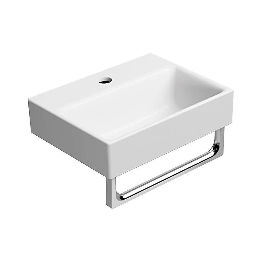 Плитка GSI Nubes Раковина накладная/подвесная NUBES 360x280x140 мм с отверстием под смеситель белый матовый  поверхность матовая