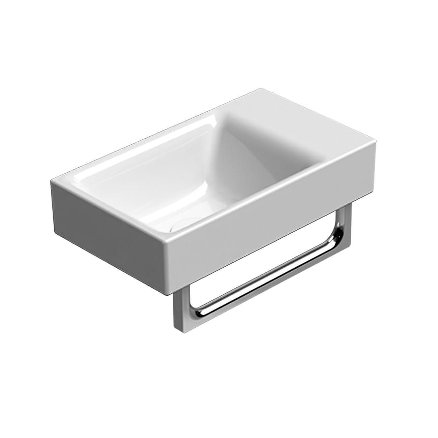 Плитка GSI Nubes Раковина накладная/подвесная NUBES 400x230x135 мм белый  поверхность глянец, рельефная