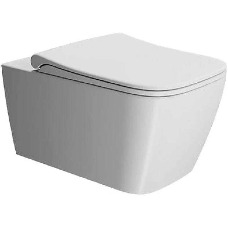 Плитка GSI Nubes Унитаз подвесной NUBES Swirlflush с креплением без сиденья белый матовый  поверхность матовая