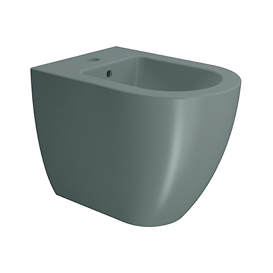 Плитка GSI Pura Биде PURA Swirlflush приставное с креплением зеленый матовый  поверхность матовая