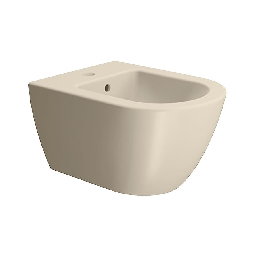 Плитка GSI Pura Биде подвесное PURA Swirlflush с креплением бежевый матовый  поверхность матовая