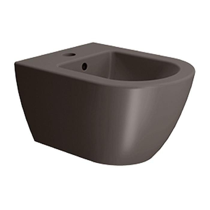 Плитка GSI Pura Биде подвесное PURA Swirlflush с креплением коричневый матовый  поверхность матовая