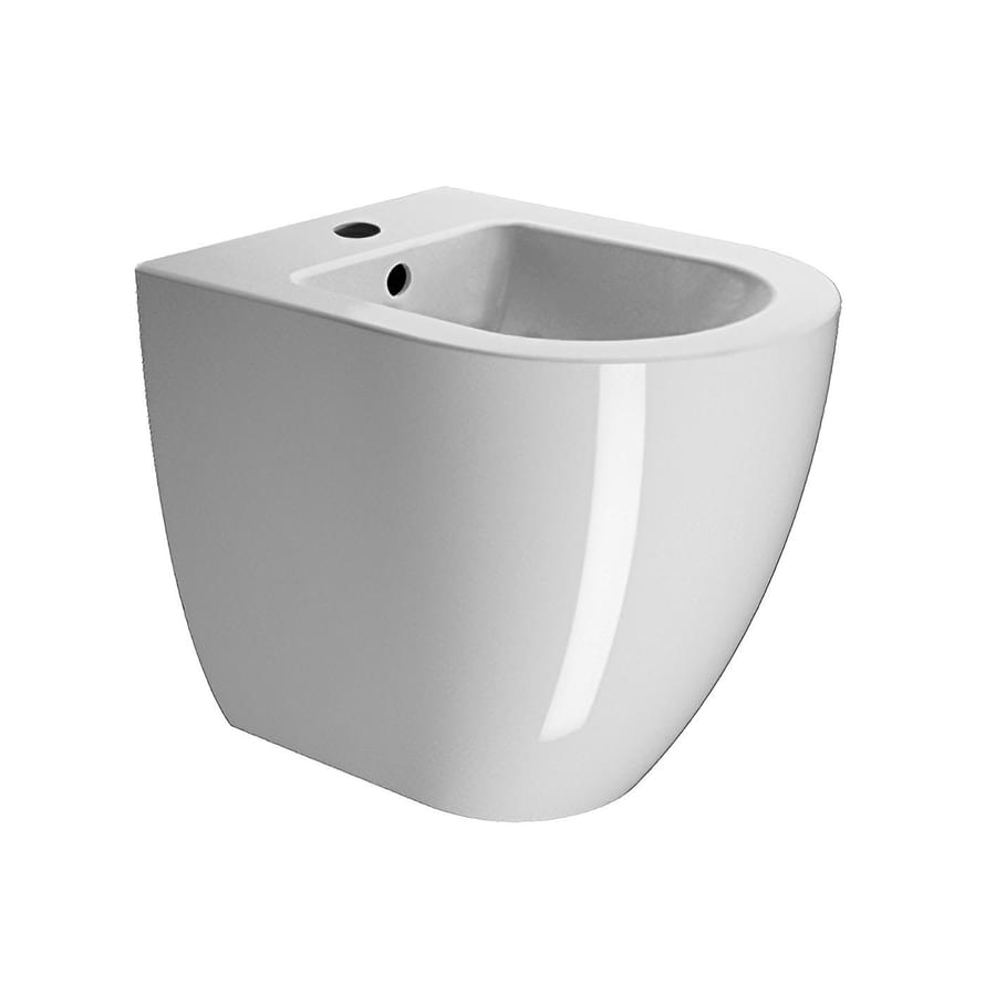 Плитка GSI Pura Биде приставное PURA Swirlflush с креплением белый  поверхность глянец