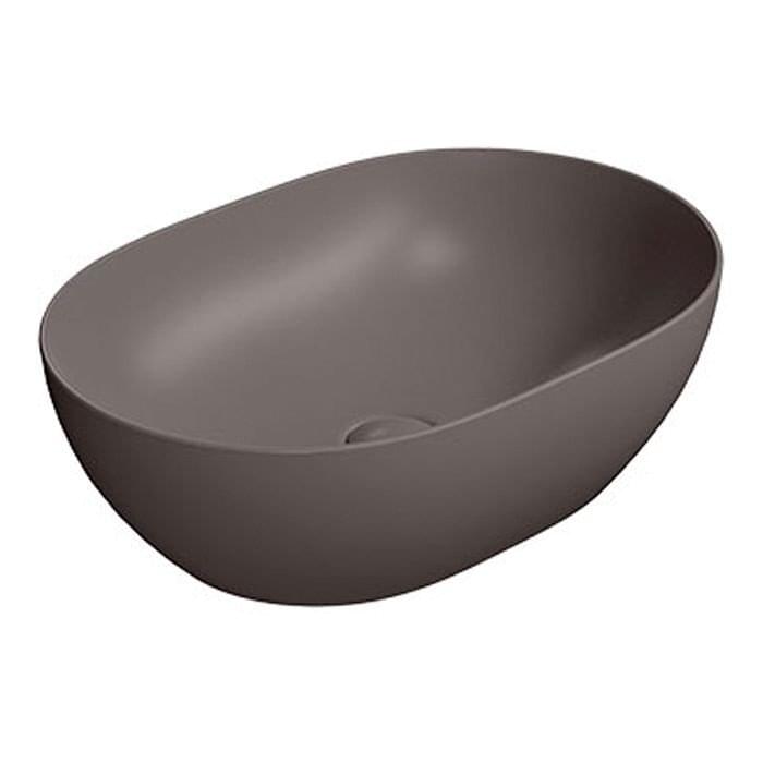 Плитка GSI Pura Раковина накладная PURA 500x350x160 мм коричневый матовый  поверхность матовая