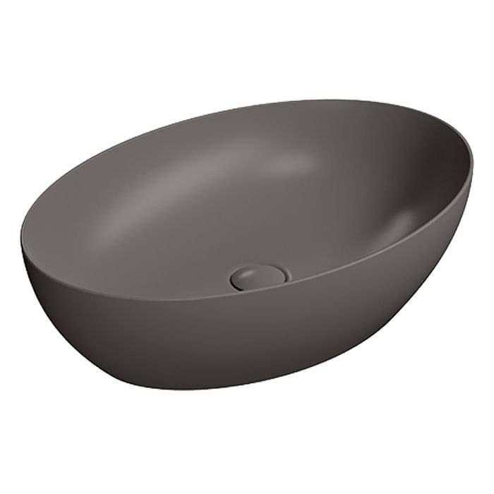 Плитка GSI Pura Раковина накладная PURA 600x420x160 мм коричневый матовый  поверхность матовая