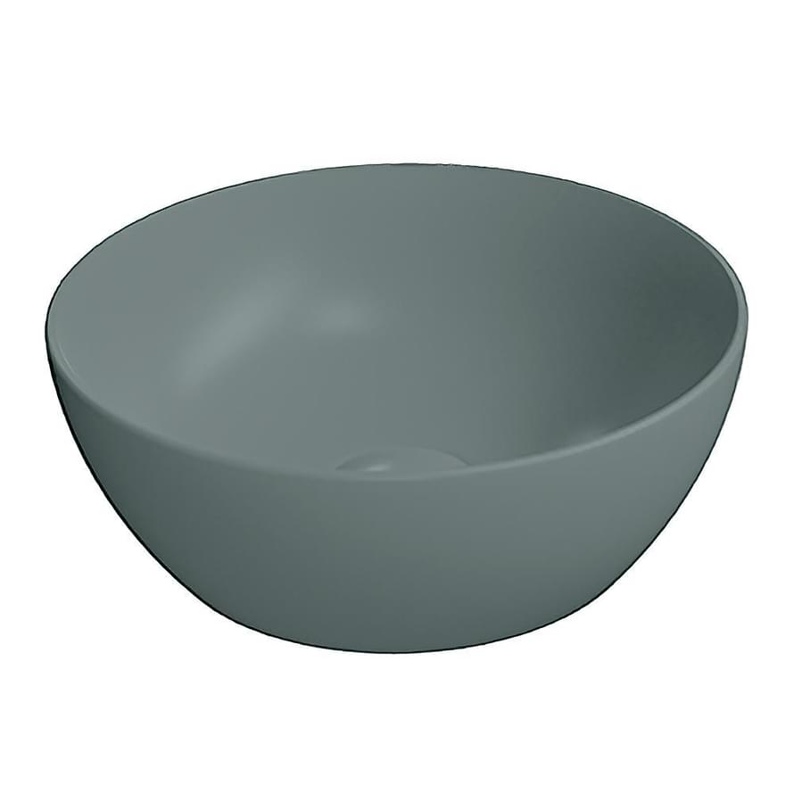 Плитка GSI Pura Раковина накладная PURA круглая 320x320x120 мм зеленый матовый  поверхность матовая