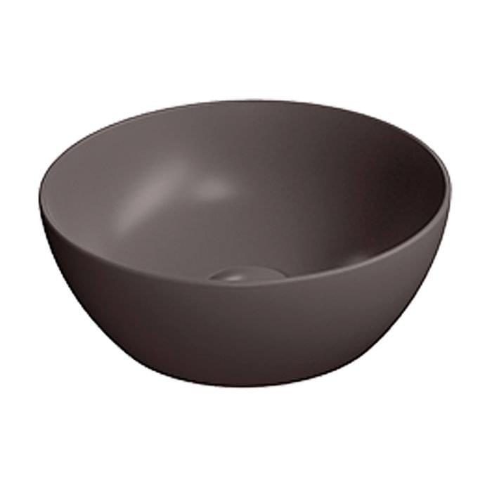 Плитка GSI Pura Раковина накладная PURA круглая 320x320x120 мм коричневый матовый  поверхность матовая